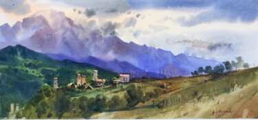 Malarstwo zatytułowany „Watercolor painting…” autorstwa Andrii Kovalyk, Oryginalna praca, Akwarela