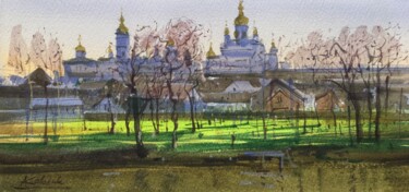Spring Freshness Painting titled "Spring Freshness" by Andrii Kovalyk, Original Artwork, Watercolor
