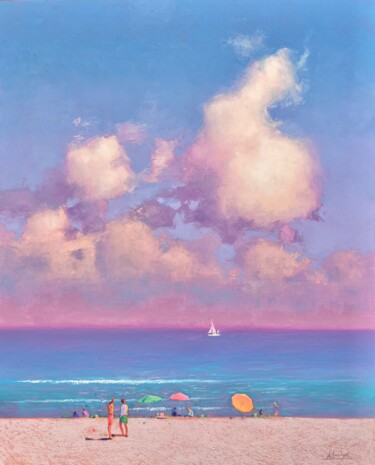 Картина под названием "Summer memories fro…" - Andrii Kovalyk, Подлинное произведение искусства, Масло Установлен на Деревян…