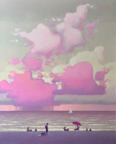 Картина под названием "A fabulous moment o…" - Andrii Kovalyk, Подлинное произведение искусства, Масло Установлен на Деревян…