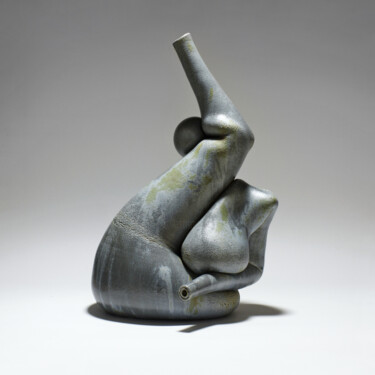 Skulptur mit dem Titel "Asana" von Andrii Kyrychenko, Original-Kunstwerk, Keramik