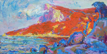 Картина под названием "Laspi mountains, Cr…" - Andriy Chebotaru, Подлинное произведение искусства, Масло