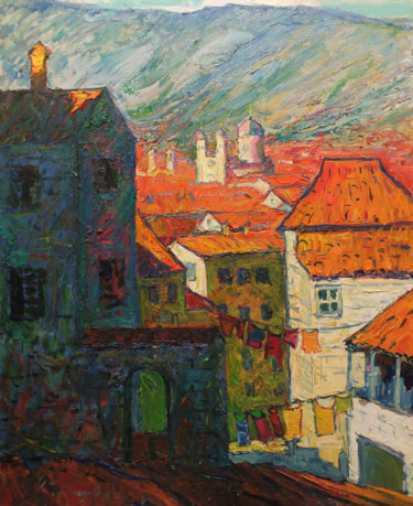 Painting titled "Montenegro" by Andriy Chebotaru, Original Artwork, Oil