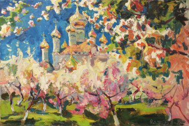 Peinture intitulée "Spring" par Andriy Chebotaru, Œuvre d'art originale, Huile