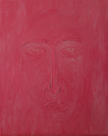 Peinture intitulée "Багровый взгляд" par Andriy Klishyn, Œuvre d'art originale, Huile
