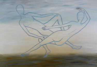 Peinture intitulée "Полеты 1" par Andriy Klishyn, Œuvre d'art originale, Huile