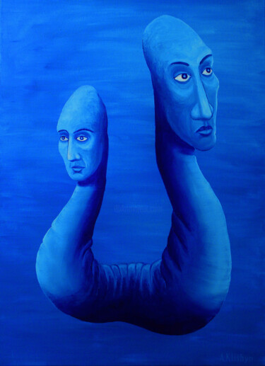 Ζωγραφική με τίτλο "Двойственность само…" από Andriy Klishyn, Αυθεντικά έργα τέχνης, Λάδι