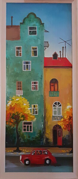 Painting titled "City of color (Part…" by Andriy Maslyanko, Original Artwork, Oil