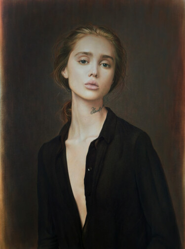 Painting titled "Aliya." by Andriy Markiv, Original Artwork, Oil