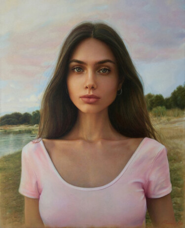 Painting titled "Victoria" by Andriy Markiv, Original Artwork, Oil