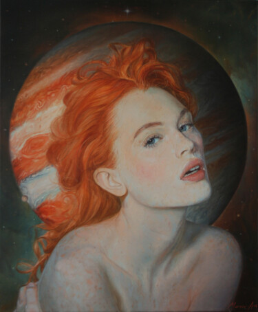 Pittura intitolato "Jupiter girl" da Andriy Markiv, Opera d'arte originale, Olio