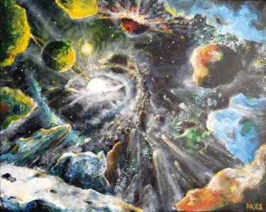 Peinture intitulée "Space series #3 - C…" par Andrus Reedla, Œuvre d'art originale, Acrylique