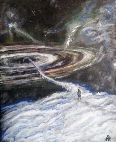 Painting titled "Space series #1 - T…" by Andrus Reedla, Original Artwork, Acrylic