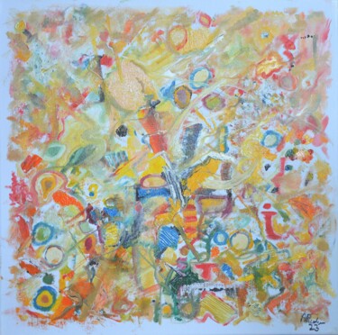 Peinture intitulée "Abstract series - O…" par Andrus Reedla, Œuvre d'art originale, Huile