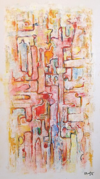 Painting titled "Abstract series - O…" by Andrus Reedla, Original Artwork, Acrylic
