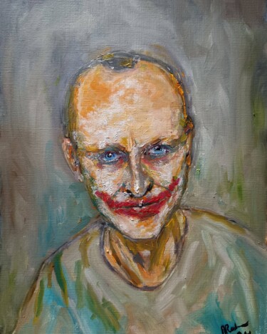 Painting titled "Portrait" by Andrus Reedla, Original Artwork, Oil