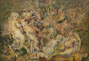 Painting titled "Rubens - fantasmago…" by Andrzej Lawrenc (Eryk Maler), Original Artwork, Oil