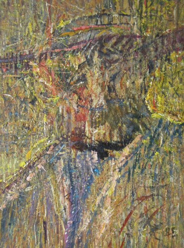 Peinture intitulée "Rybak jako ikona ma…" par Andrzej Lawrenc (Eryk Maler), Œuvre d'art originale, Huile