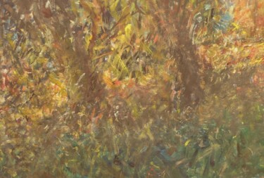 Pittura intitolato "Drzewa" da Andrzej Lawrenc (Eryk Maler), Opera d'arte originale, Olio