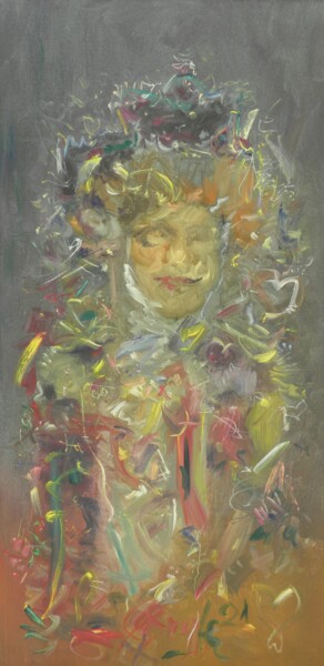 Malerei mit dem Titel "HALO - I HALOIMPRES…" von Andrzej Lawrenc (Eryk Maler), Original-Kunstwerk, Öl