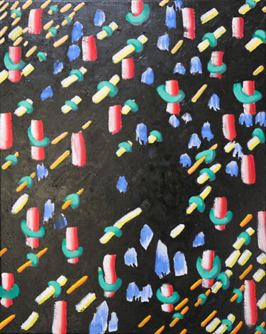 Картина под названием "Cultivated Space Ga…" - Andy Cline, Подлинное произведение искусства, Масло Установлен на Деревянная…