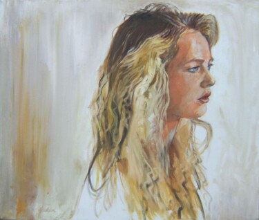 Painting titled "Thea" by Andy Hudson, Original Artwork, Oil