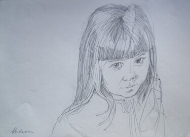 Drawing titled "Eleanor" by Andy Hudson, Original Artwork, Pencil