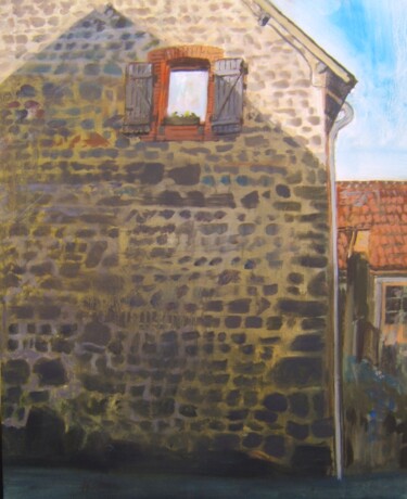 Peinture intitulée "Maison de bourg en…" par Andy Hudson, Œuvre d'art originale, Huile