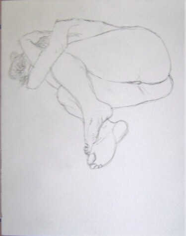 Dessin intitulée "Aïssa - foetus" par Andy Hudson, Œuvre d'art originale, Crayon