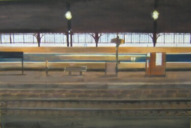 Painting titled "Passing through at…" by Andy Hudson, Original Artwork, Oil
