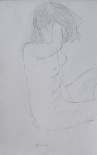 Drawing titled "d'après Degas" by Andy Hudson, Original Artwork, Pencil