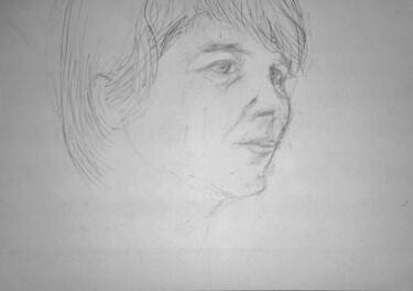 Drawing titled "Barbara" by Andy Hudson, Original Artwork, Pencil