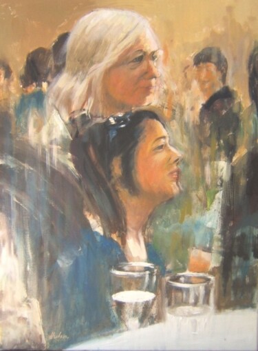 Painting titled "At the party" by Andy Hudson, Original Artwork
