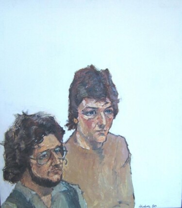 Painting titled "Steve and John" by Andy Hudson, Original Artwork, Oil