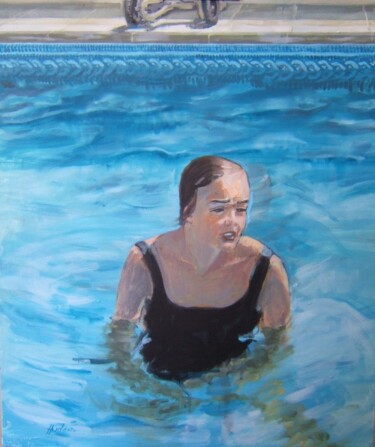 Painting titled "Hannah" by Andy Hudson, Original Artwork, Oil