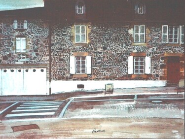 Peinture intitulée "Vieille Maison à Av…" par Andy Hudson, Œuvre d'art originale, Gouache