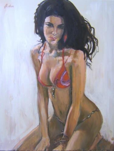 Painting titled "Mannequin -3" by Andy Hudson, Original Artwork, Oil