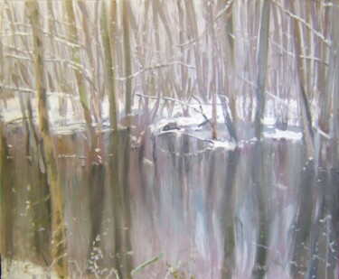 Peinture intitulée "les bois -7" par Andy Hudson, Œuvre d'art originale, Huile