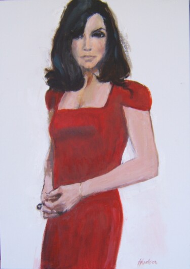 Painting titled "Actrice américaine…" by Andy Hudson, Original Artwork, Oil