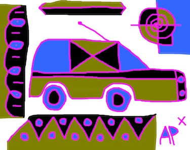 Arts numériques intitulée "voiture33.jpg" par Andy Pilgrimm, Œuvre d'art originale