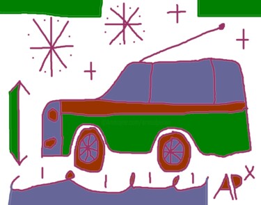 Arts numériques intitulée "voiture35.jpg" par Andy Pilgrimm, Œuvre d'art originale