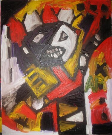 Peinture intitulée "l'homme ressort" par Andy Pilgrimm, Œuvre d'art originale