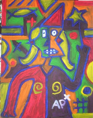 Painting titled "fée" by Andy Pilgrimm, Original Artwork