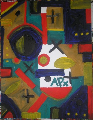 Dessin intitulée "composition abstrai…" par Andy Pilgrimm, Œuvre d'art originale