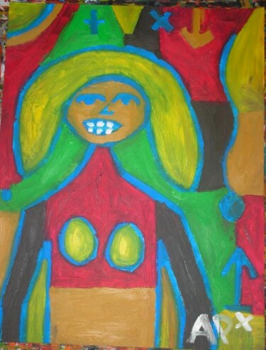 Painting titled "femme" by Andy Pilgrimm, Original Artwork