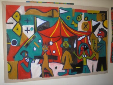 Peinture intitulée "le cirque" par Andy Pilgrimm, Œuvre d'art originale