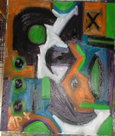 Painting titled "abstrait" by Andy Pilgrimm, Original Artwork