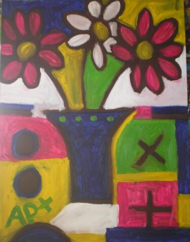 Peinture intitulée "bouquet" par Andy Pilgrimm, Œuvre d'art originale