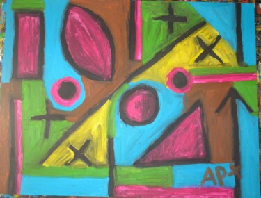 Dessin intitulée "abstrait" par Andy Pilgrimm, Œuvre d'art originale