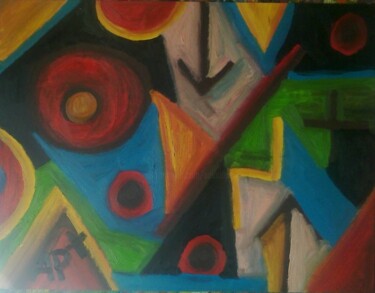 Painting titled "abstrait" by Andy Pilgrimm, Original Artwork